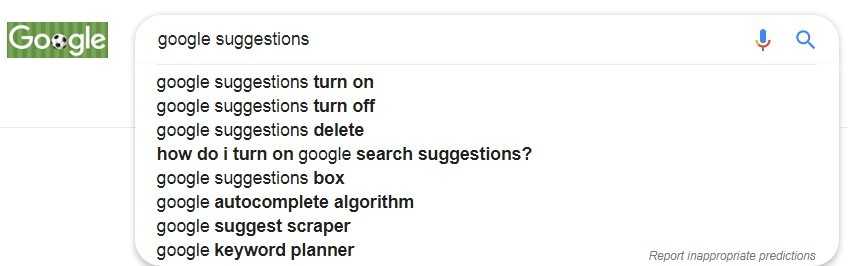 Google Suggestions