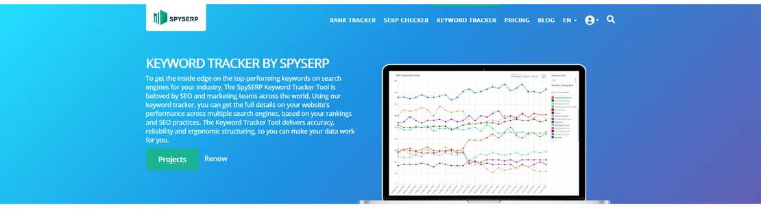 SpySERP is a powerful innovation in the niche of keyword trackers