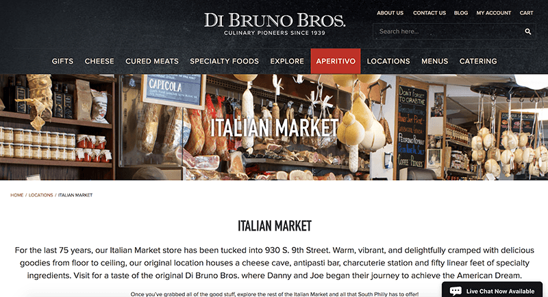 Di Bruno Bros  Location Page