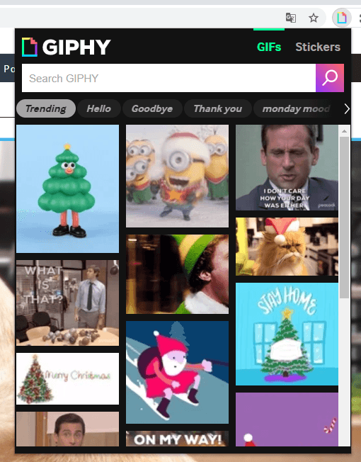 Giphy For Chrome