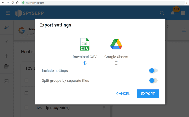 Export Clusters To The Convenient Format (Aglomerados de exportação para o formato conveniente)