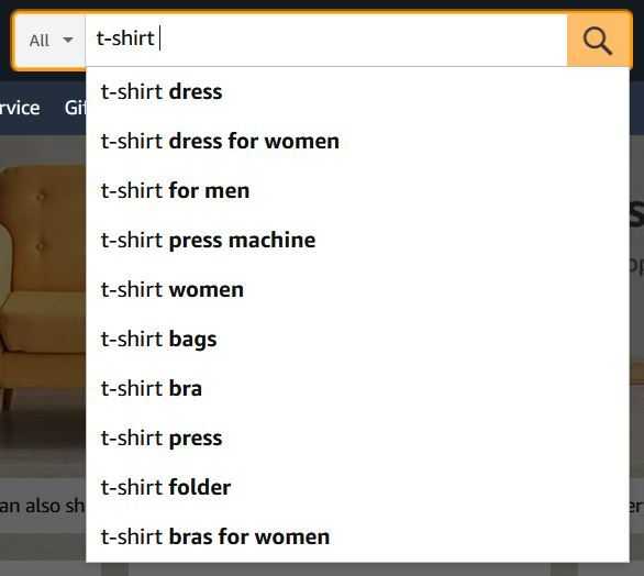 Amazon Autocomplete