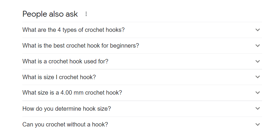 Crochet hook people also ask