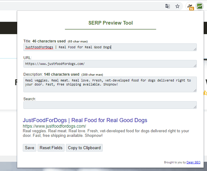 Serp Preview Tool