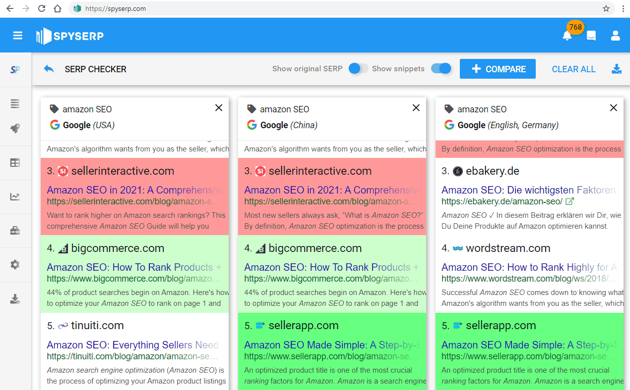 Проверить позиции сайта serp