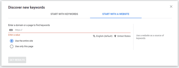 how to search a web page by keyword